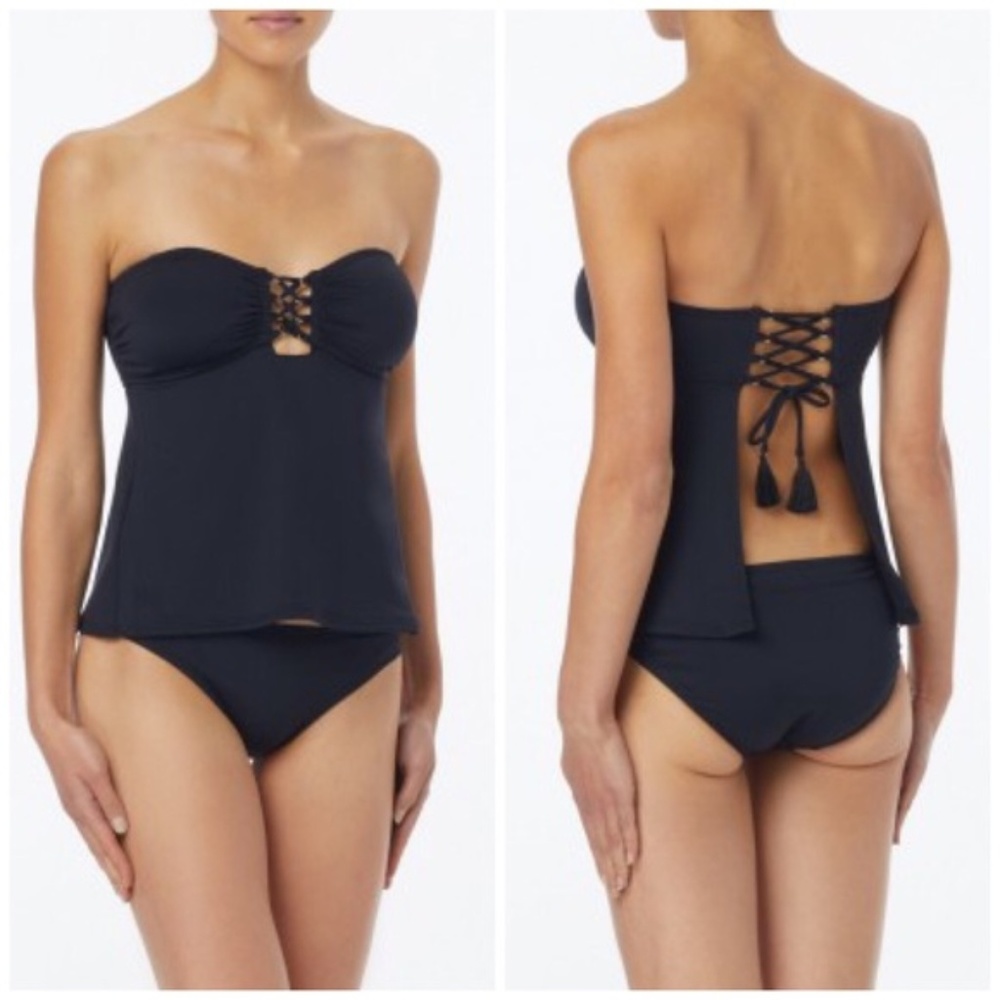 NEW Michael Kors Open Back Lace Up Swimsuit